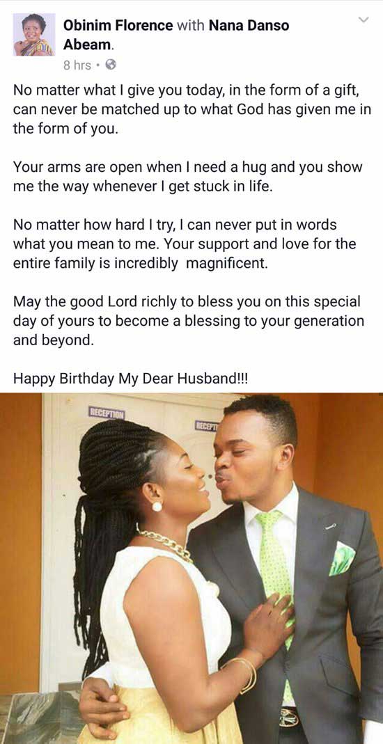 Bishop Obinim sweet birthday message from wife 2