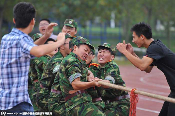 China college military training 4