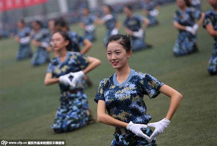 China college military training 6