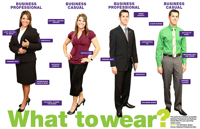What to wear for job interview. 