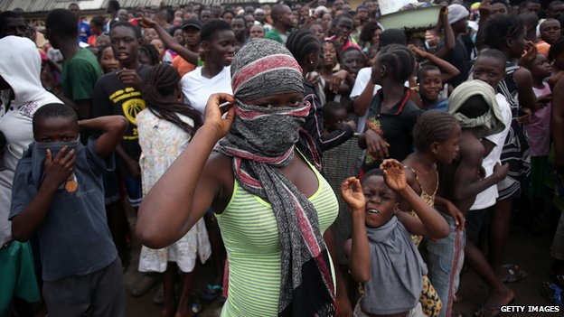 Ebola center looted in Liberia. 