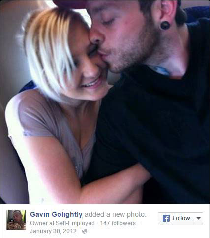 Gavin Golightly with wife Amy Dawson 2