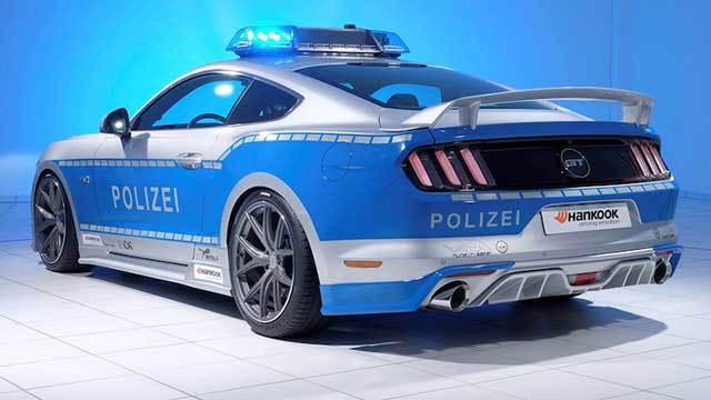 Germany's new Ford Mustang GT Police Car. 