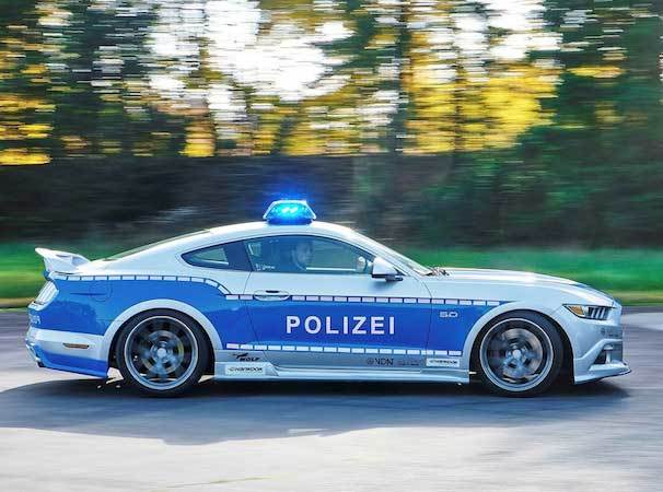 Germany new ford mustang GT police car 2