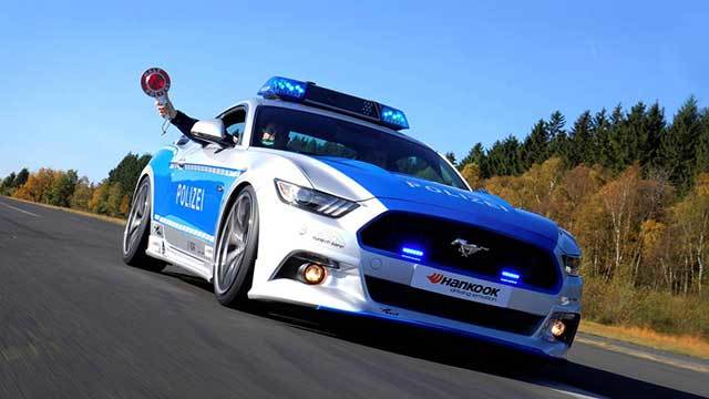 Germany new ford mustang GT police car 3