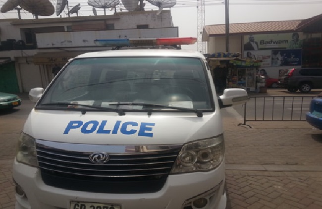 Ghana police car smuggling weed. 