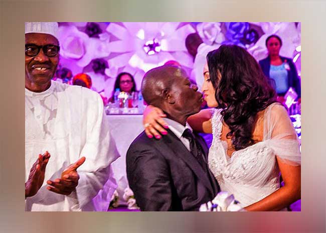 Governor Oshiomhole and Lara Fortes wedding. 