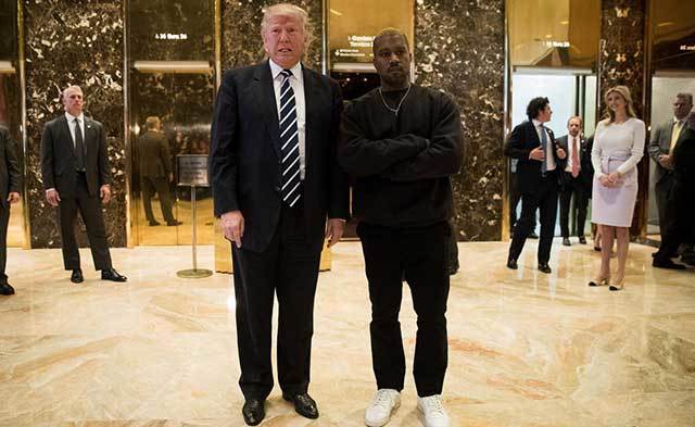 Kanye West meets with Donald Trump at Trump Tower after hospitalization. 