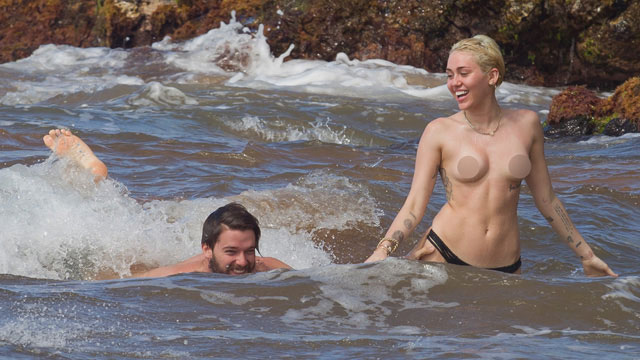 Miley Cyrus and boyfriend Patrick Schwarzenegger 2