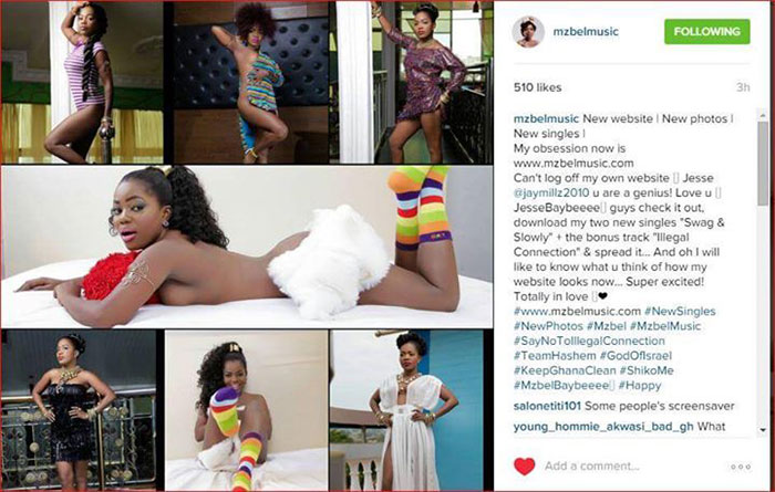 Mzbel sets up her own website. 