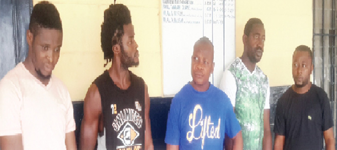 Five Nigerians arrested by Ghana Police. 