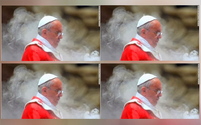 Pope Francis no hell fire. 
