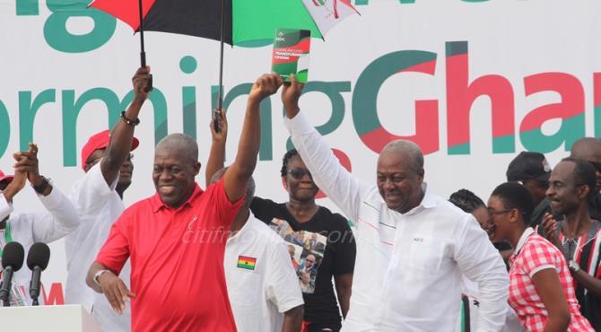 President Mahama launches NDC 2016 manifesto in Sunyani. 