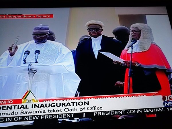 President of Ghana Nana Addo Danquah Akufo Addo sworn in 2