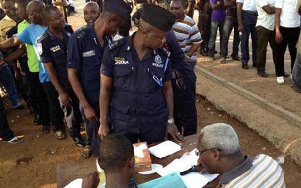 Special voting exercise on December 1st by security agencies. 
