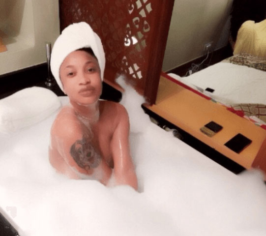 Tonto Dikeh Shares Nked Bathroom Photo