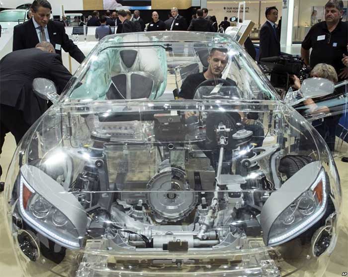 What guy says after seeing this newly built transparent car will shock you. 