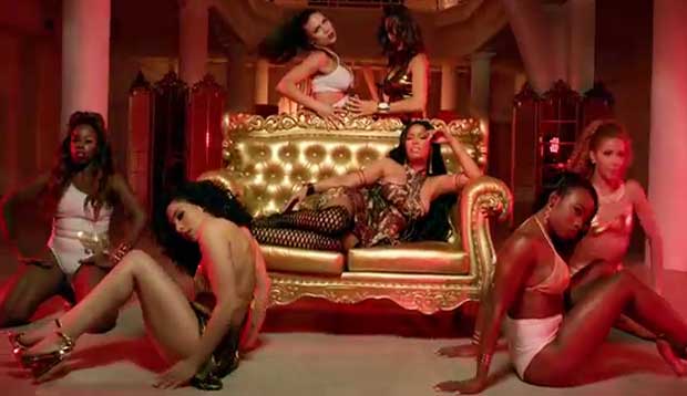 David Guetta drops light my body up video feat Nicki Minaj and Lil Win. 