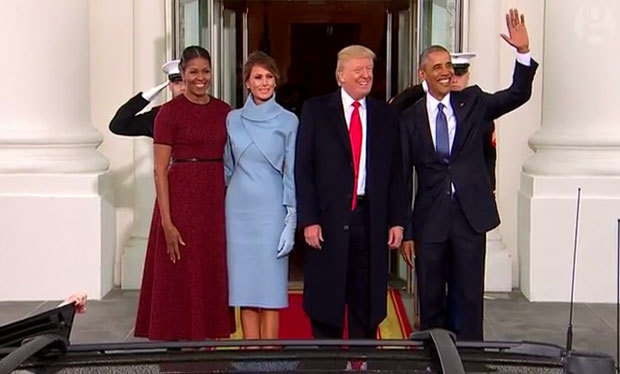 Donald J Trump sworn in as 45th US President. 