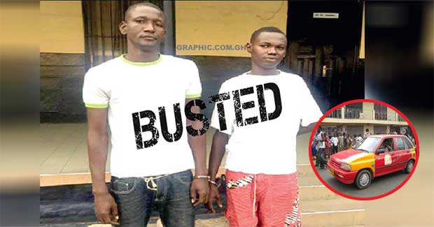 East Legon American house two armed robbers arrested. 