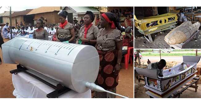 Coffins made in Ghana