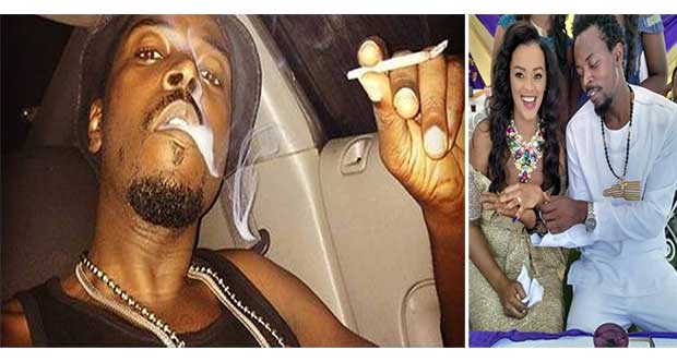 Kwaw Kese smokes weed with wife Akosua. 