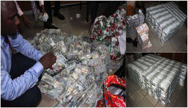 Nigeria seizes $43 million stolen cash in a Lagos house
