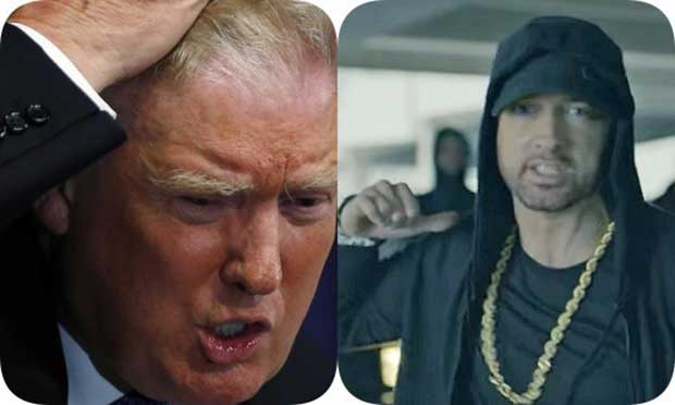 Eminem Donald Trump freestyle video. 
