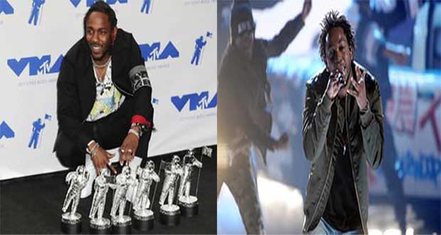 Kendrick Lamar tops MTV music video awards. 