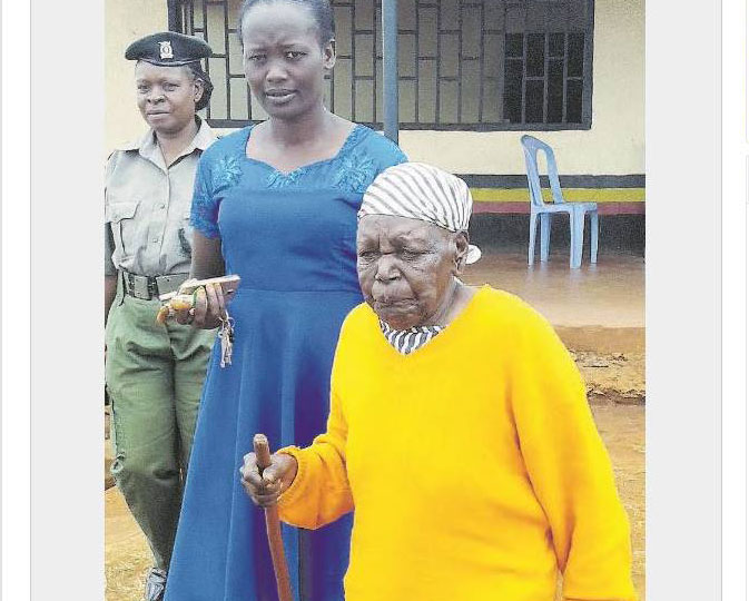 100 years old granny jailed in embu. 