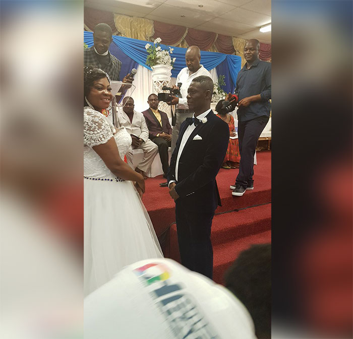 Agya Koo and wife Rita Asiedu wedding 3