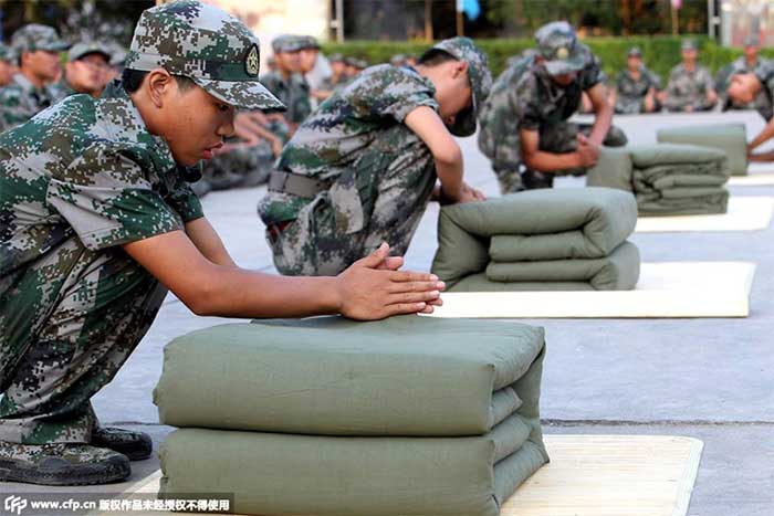 China college military training 5