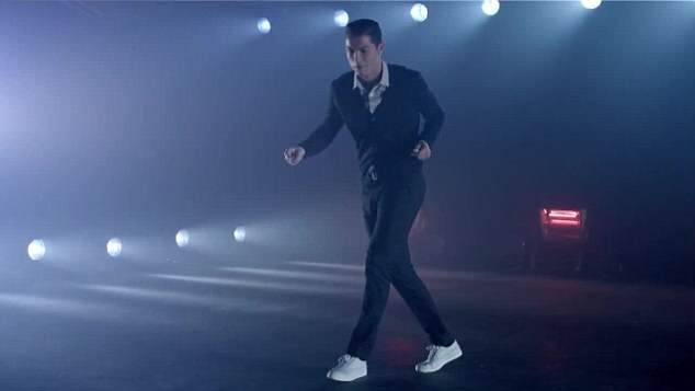 Cristiano Ronaldo shows his dance moves. 