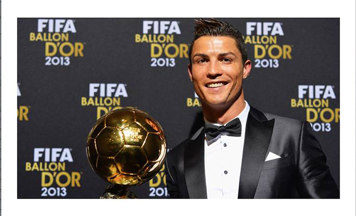 Cristiano Ronaldo ends Messi Ballon dOr reign. 