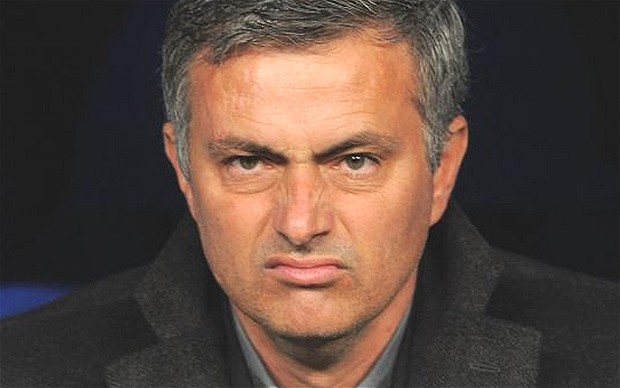 Jose Mourinho charges. 