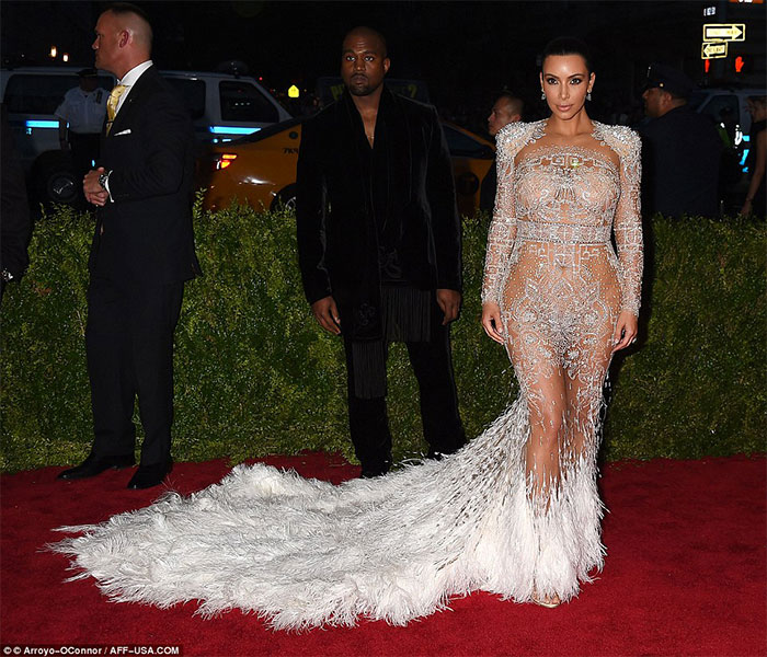 Kim Kardashian at the Met Gala 2015