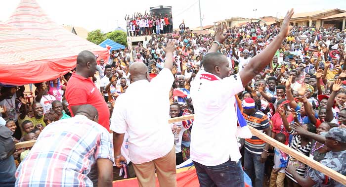 Nana Akufo-Addo at Wassa Amenfi. 