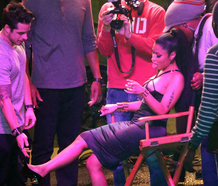 Nicki Minaj shoots Night is still young video 2