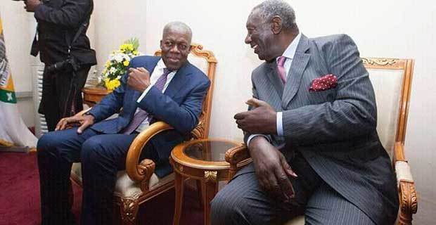 Vice President Paa Kwesi Amissah-Arthur, ex-president Kuffour and Asiedu Nketia. 