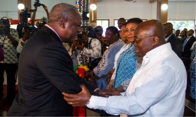 President-elect Nana Addo Danquah Akufo-Addo and President John Mahama. 