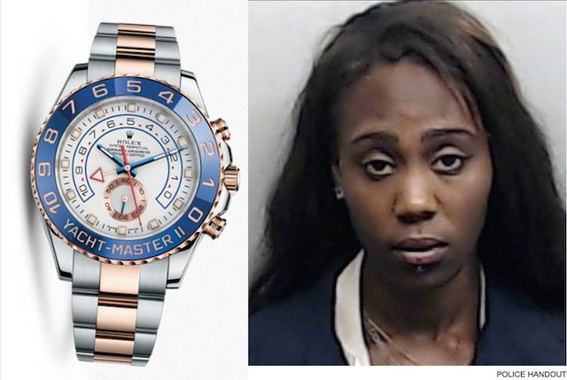 Woman steals a $25k Rolex watch and hides it inside her v@gina