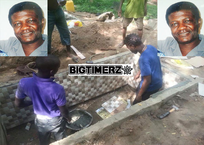 So Sad: Tinny finally buries his late Dad today