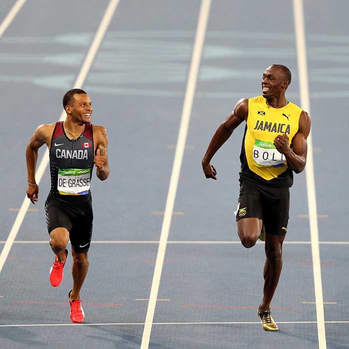 Usain Bolt and Andre De Grasse are relationship goals 3