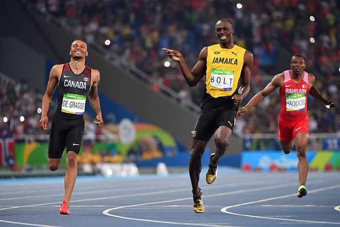 Usain Bolt and Andre De Grasse are relationship goals 4