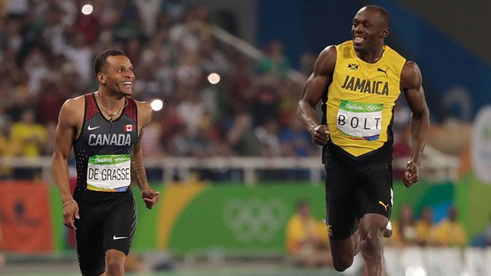 Usain Bolt and Andre De Grasse are relationship goals 5