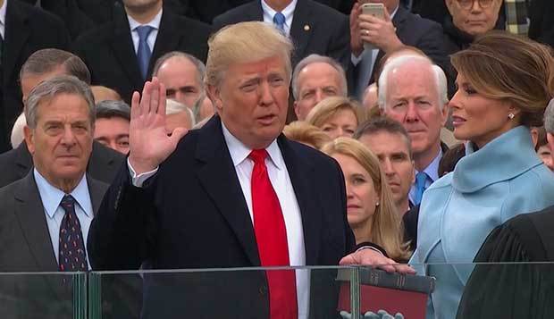 donald j trump sworn in as 45th us president 2