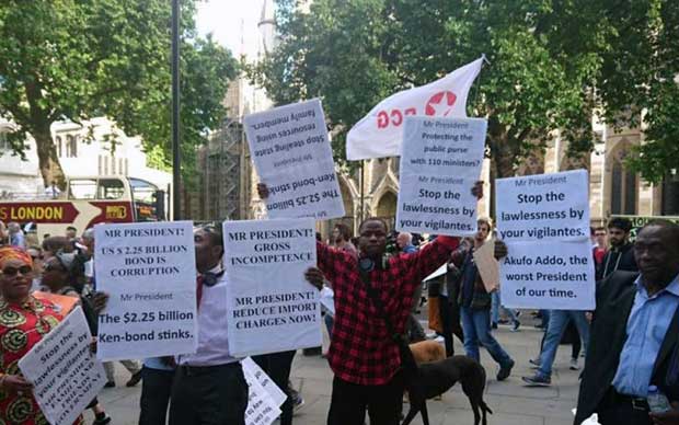 ghanaians in uk protest against akufo addo govt 2