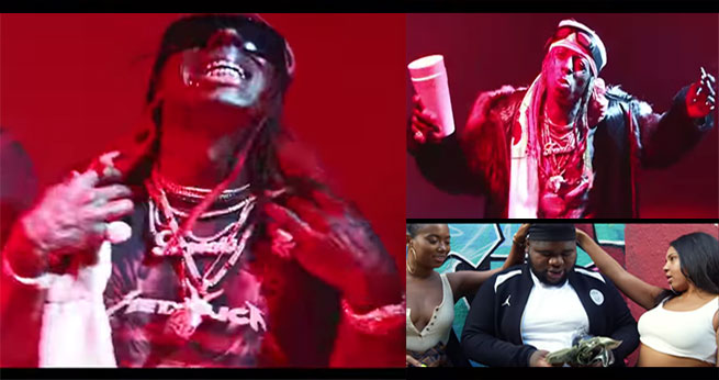 Lil Wayne uproar video Swizz Beatz. 