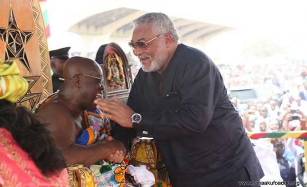 President Akufo-Addo and John Jerry Rawlings