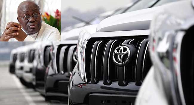 President Akufo-Addo stops the purchase of new luxury cars